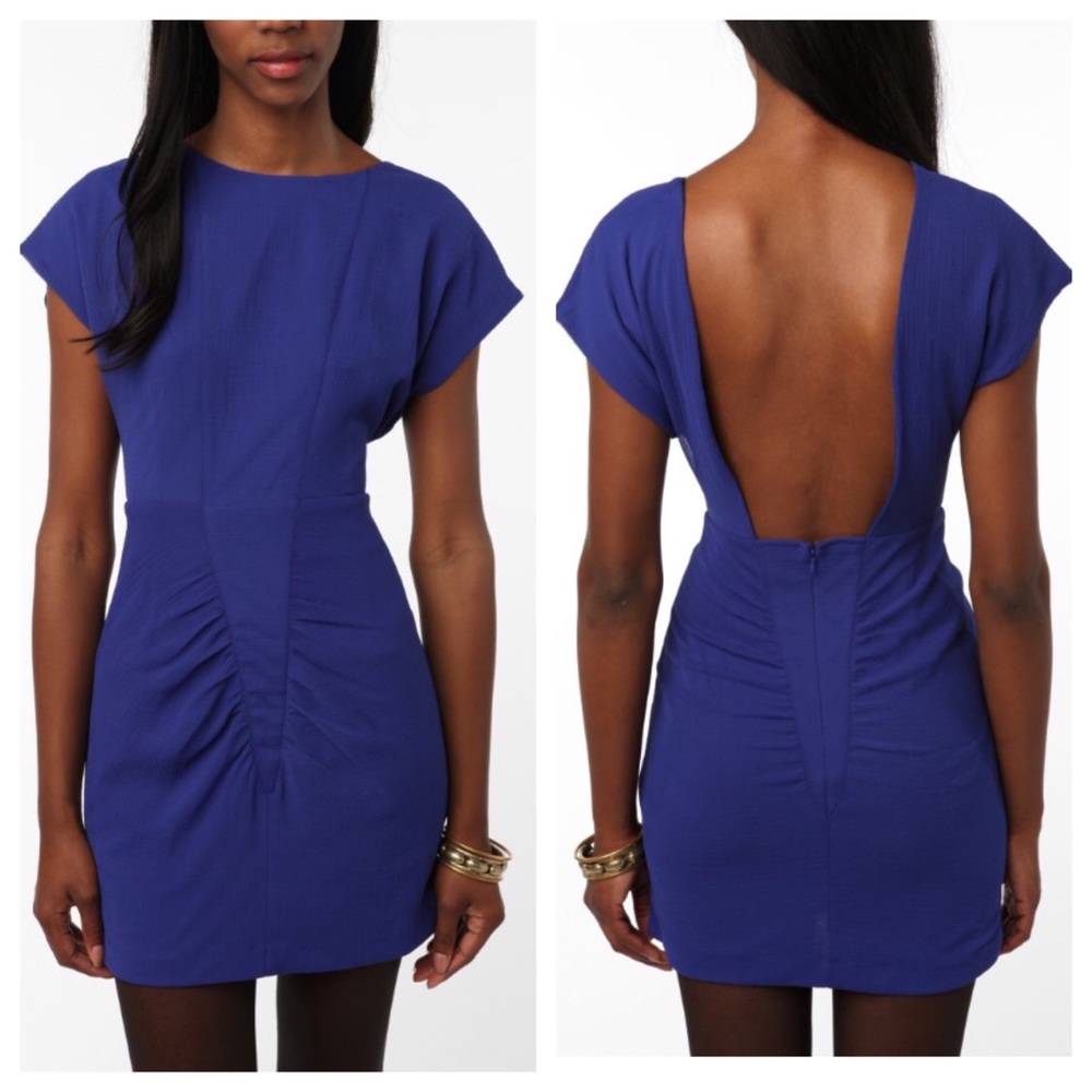 UO Silence and Noise Scoop Back Crepe Dress